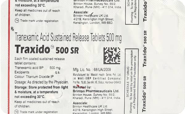 Traxido 500mg Sr Strip Of 10 Tablets