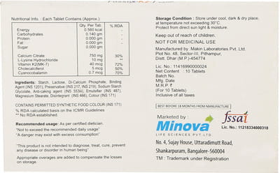 Fossox K2 7 Strip Of 10 Tablets