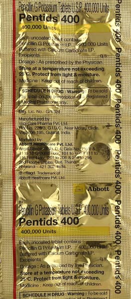 Pentids 400 Strip Of 10 Tablets