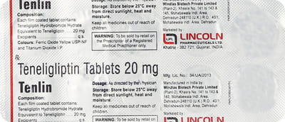 Tenlin 20mg Strip Of 10 Tablets