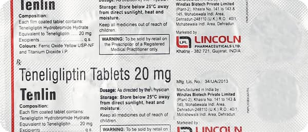 Tenlin 20Mg Strip Of 10 Tablets