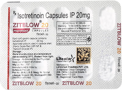 Zitblow 20mg Strip Of 10 Capsules