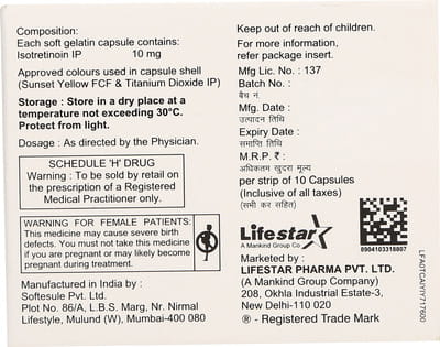 Zitblow 10mg Strip Of 10 Capsules