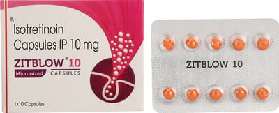 Zitblow 10mg Strip Of 10 Capsules