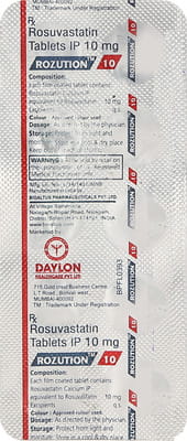 Rozution 10mg Strip Of 10 Tablets