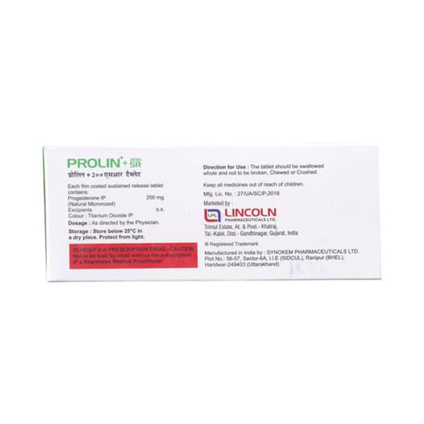 Prolin 200Mg Sr Strip Of 10 Tablets