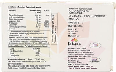 Melcitacal K2 Strip Of 10 Tablets