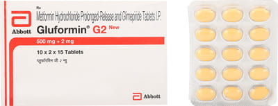 Gluformin G 2mg New Strip Of 15 Tablets