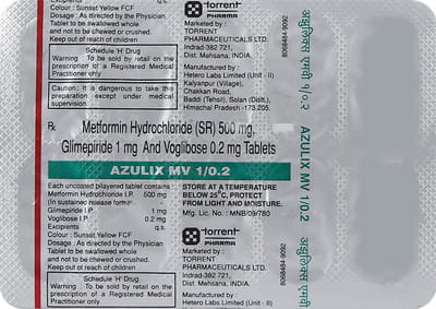 Azulix Mv 1/0.2 Strip Of 10 Tablets