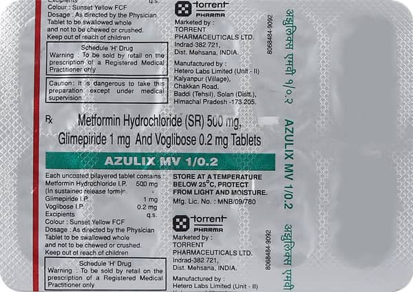 Azulix Mv 1/0.2mg Strip Of 10 Tablets