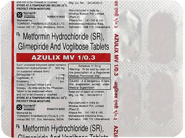 Azulix Mv 1/0.3mg Strip Of 10 Tablets