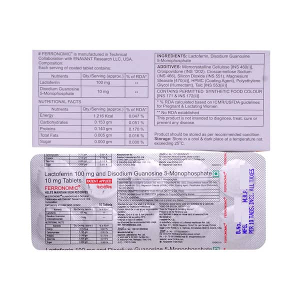 Ferronomic Strip Of 10 Tablets