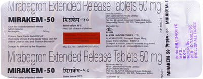 Mirakem 50mg Strip Of 10 Tablets