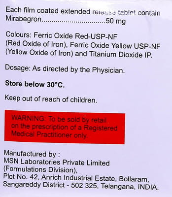Mirakem 50mg Strip Of 10 Tablets