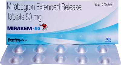 Mirakem 50mg Strip Of 10 Tablets