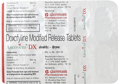 Ascovent Dx 650mg Strip Of 10 Tablets