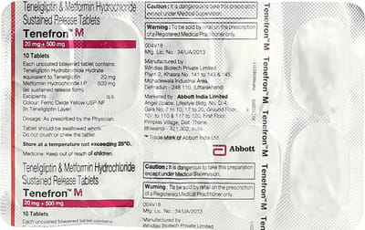 Tenefron M Strip Of 10 Tablets