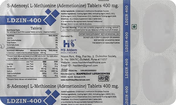 Ldzin 400mg Strip Of 10 Tablets
