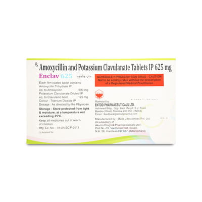 Enclav 625mg Strip Of 10 Tablets