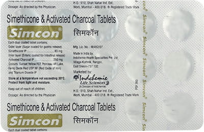 Simcon Strip Of 15 Tablets