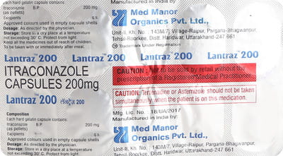 Lantraz 200mg Strip Of 10 Capsules