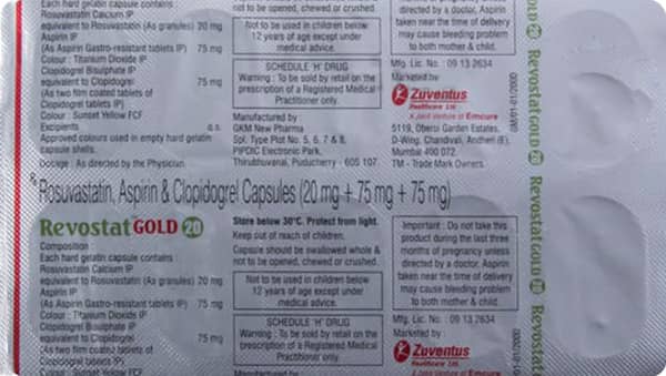 Revostat Gold 20Mg Strip Of 10 Capsules
