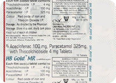 Hb Gold Mr Strip Of 10 Tablets