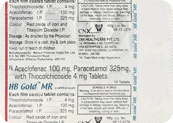 Hb Gold Mr Strip Of 10 Tablets