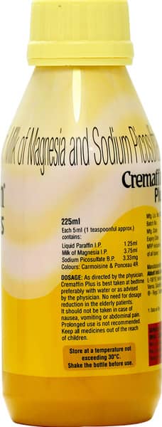 Cremaffin Plus Refreshing Flavour Sugar Free Bottle Of 225Ml Emulsion