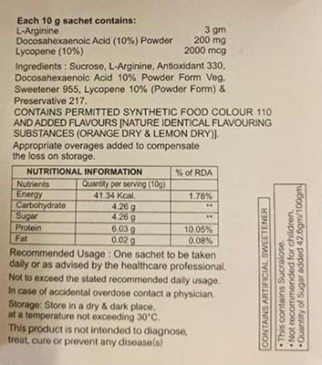 Fetlar Orange Flavour Sachet 10gm