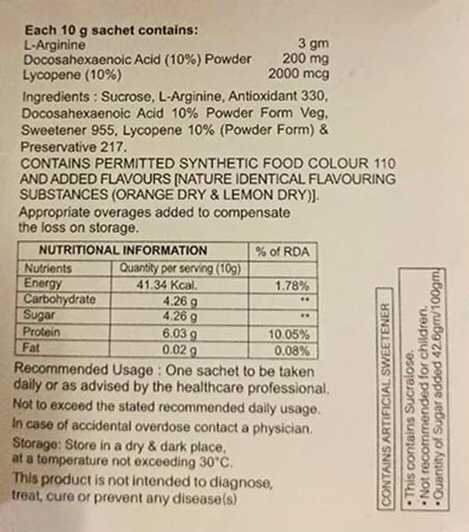 Fetlar Orange Flavour Sachet 10gm