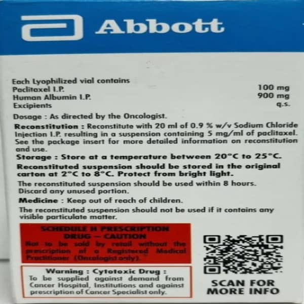 Nanopacli 100mg Injection