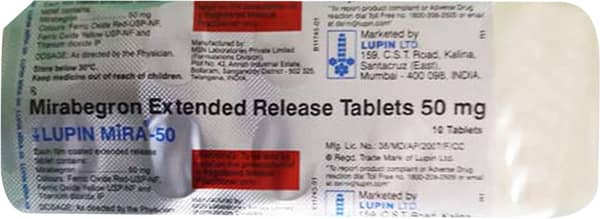 Lupin Mira 50mg Strip Of 10 Tablets