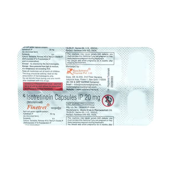 Finetret 20mg Strip Of 10 Capsules