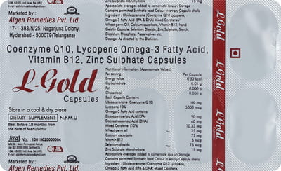 L Gold Strip Of 10 Capsules