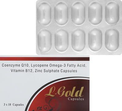 L Gold Strip Of 10 Capsules