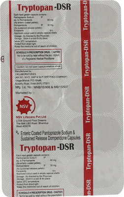 Tryptopan Dsr Strip Of 10 Capsules