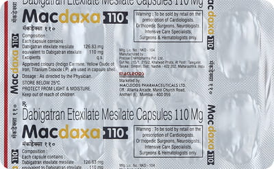 Macdaxa 110mg Strip Of 10 Capsules