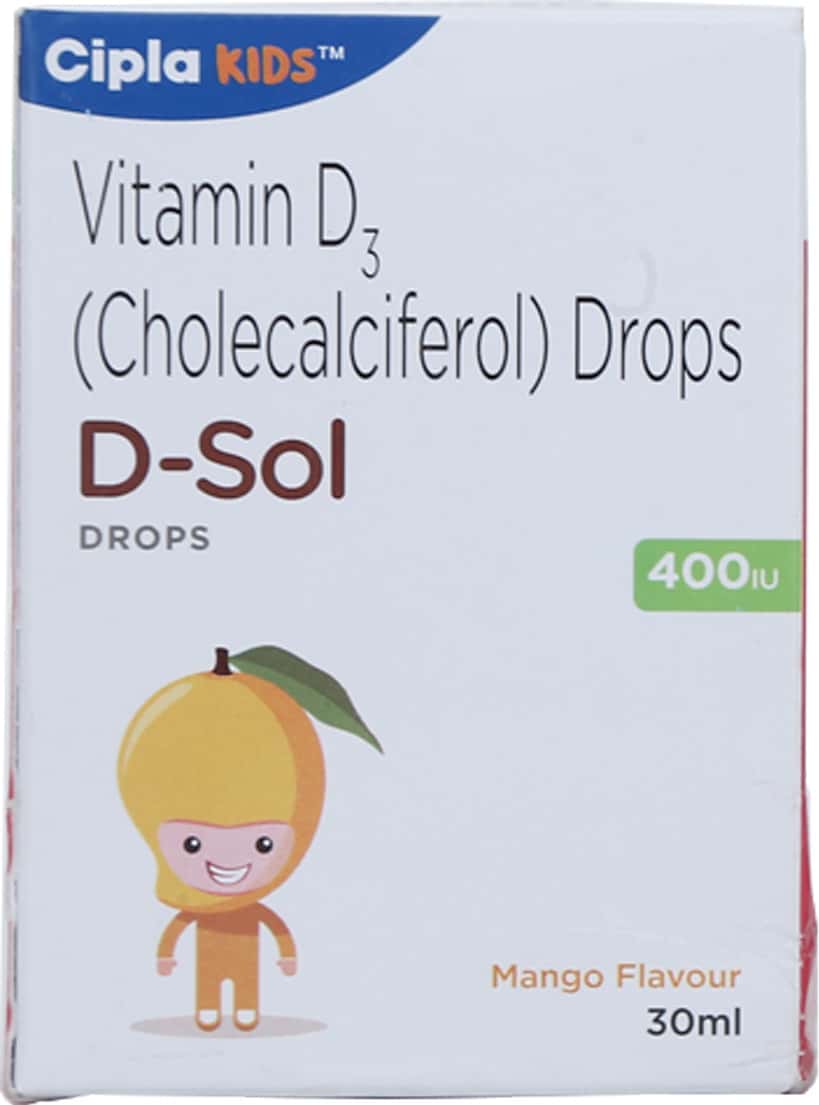 D-Sol Oral Drops | Mango Flavour: Uses, Side Effects, Price, Dosage & More  Info - PharmEasy