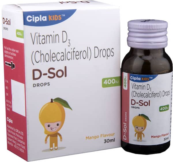 D-Sol Oral Drops | Mango Flavour