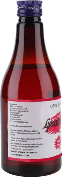 Lysatone Plus Sugar Free Bottle Of 300ml Oral Liquid