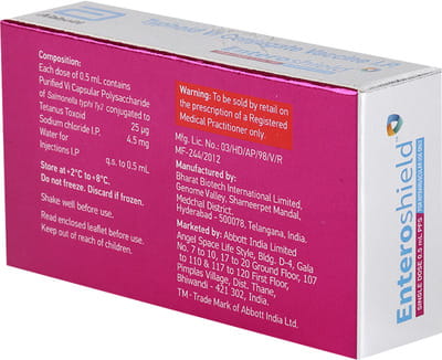 Enteroshield Pre Filled Syringe Of 0.5ml Vaccine