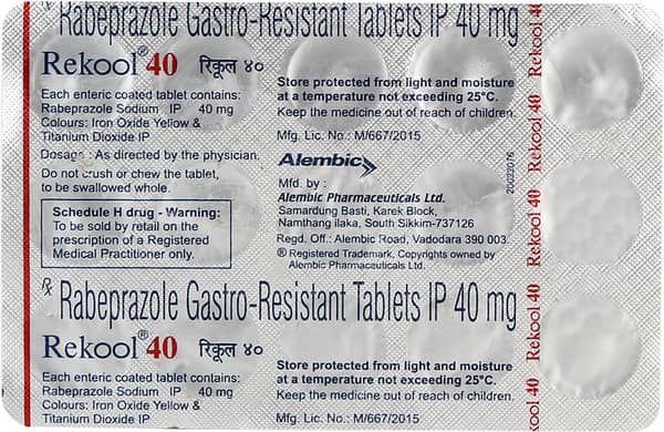 Rekool 40mg Strip Of 15 Tablets