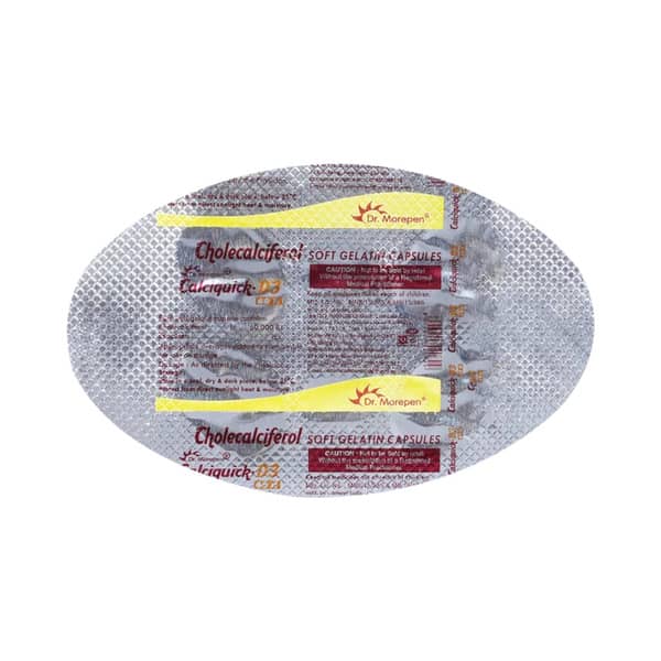 Calcose D3 60k Strip Of 4 Capsules