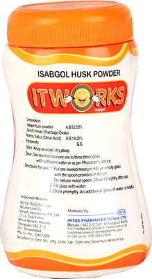 Itworks Isapgol Orange Flavour Sugar Free Jar Of 100gm Oral Powder