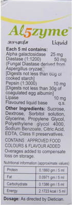 Al5zyme Saunf Flavour Bottle Of 100ml Liquid