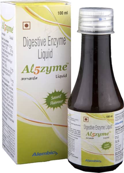 Al5zyme Saunf Flavour Bottle Of 100Ml Oral Liquid
