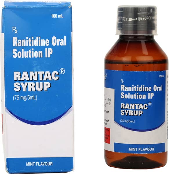 Rantac Mint Flavour Bottle Of 100Ml Syrup