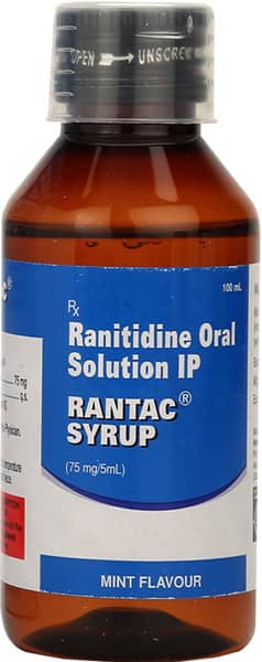 Rantac Mint Flavour Bottle Of 100Ml Syrup