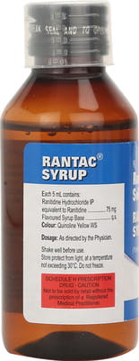 Rantac Mint Flavour Bottle Of 100ml Syrup